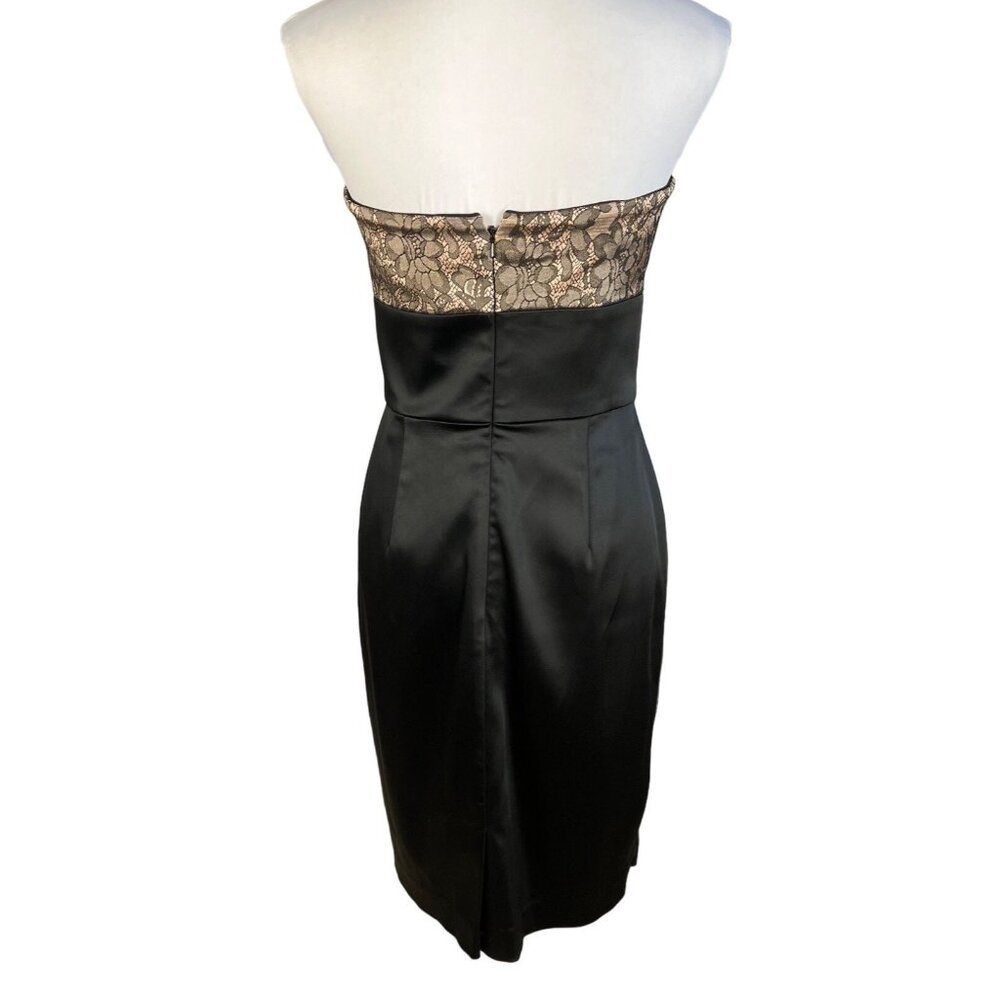 Maggie London Sleeveless Lace Detail Dress Size 4 - Picture 3 of 9